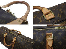 画像をギャラリービューアに読み込む, LOUIS VUITTON ルイヴィトン キーポル50 ボストンバッグ M41426 モノグラムキャンバス ブラウン ゴールド金具 美品 中古 4b004673
