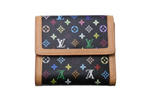 Load image into Gallery viewer, 極美品 LOUIS VUITTON ルイヴィトン ポルト モネ ビエ カルトクレディ 二つ折り財布 M92984 モノグラム マルチカラー 村上隆 中古 4b004675