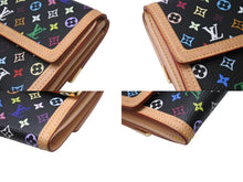 Load image into Gallery viewer, 極美品 LOUIS VUITTON ルイヴィトン ポルト モネ ビエ カルトクレディ 二つ折り財布 M92984 モノグラム マルチカラー 村上隆 中古 4b004675