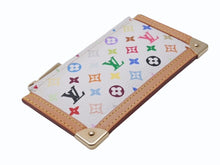 Load image into Gallery viewer, 新品同様 LOUISVUITTON ルイヴィトン ポシェットクレコインケース M92655 モノグラムマルチカラー 村上隆 ホワイト 中古 4b004676