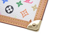 Load image into Gallery viewer, 新品同様 LOUISVUITTON ルイヴィトン ポシェットクレコインケース M92655 モノグラムマルチカラー 村上隆 ホワイト 中古 4b004676