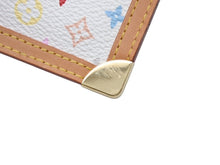 Load image into Gallery viewer, 新品同様 LOUISVUITTON ルイヴィトン ポシェットクレコインケース M92655 モノグラムマルチカラー 村上隆 ホワイト 中古 4b004676