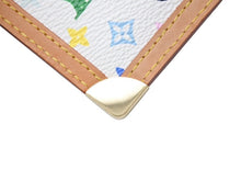 Load image into Gallery viewer, 新品同様 LOUISVUITTON ルイヴィトン ポシェットクレコインケース M92655 モノグラムマルチカラー 村上隆 ホワイト 中古 4b004676