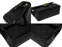 Load image into Gallery viewer, 極美品 CHANEL シャネル ミニマトラッセ 17 チェーンショルダーバッグ 1番台 ラムスキン ココマーク ブラック ゴールド金具 中古 4b004679