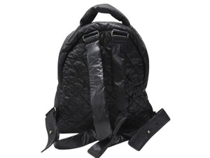 CHANEL シャネル リュック ココクーン キルティング A92559 24番台 ナイロン レザー ブラック シルバー金具 美品 中古 4b004680