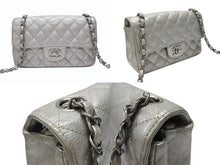 Load image into Gallery viewer, CHANEL シャネル ミニマトラッセ20 Sフラップ Sチェーンショルダーバッグ 24番台 ココマーク キャビアスキン シルバー 美品 中古 4b004685