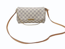 画像をギャラリービューアに読み込む, LOUIS VUITTON ルイヴィトン ショルダーバッグ N41277 フェイボリットPM ダミエ アズール ホワイト ゴールド金具 美品 中古 4b004689
