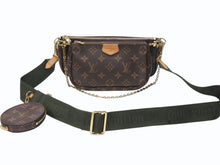 Load image into Gallery viewer, 極美品 LOUIS VUITTON ルイヴィトン ミュルティポシェット アクセソワール カーキ ショルダーバッグ モノグラム M44813 中古 4b004690