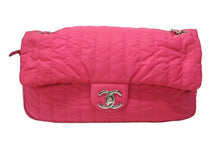 Load image into Gallery viewer, CHANEL シャネル Wチェーンショルダーバッグ 16番台 マドモアゼルライン ココマーク ナイロン レザー ピンク 美品 中古 4b004694