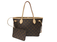 Load image into Gallery viewer, 未使用 LOUIS VUITTON ルイヴィトン トートバッグ ネヴァーフルPM モノグラム M40155 ブラウン モノグラムキャンバス レザー 中古 4b004699
