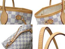 Load image into Gallery viewer, LOUIS VUITTON ルイヴィトン ハンドバッグ ネヴァーフルPM ダミエアズールキャンバス N41362 ホワイトゴールド金具 美品 中古 4b004700