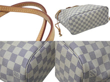 Load image into Gallery viewer, LOUIS VUITTON ルイヴィトン ハンドバッグ ネヴァーフルPM ダミエアズールキャンバス N41362 ホワイトゴールド金具 美品 中古 4b004700