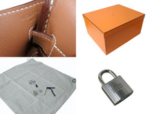 画像をギャラリービューアに読み込む, 新品未使用 HERMES エルメス ハンドバッグ オータクロア40 ◻︎W刻印 エヴァーカラー Hacarreaux エヴァーグレイン パラジウム金具 中古 4b004704