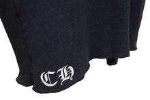 Load image into Gallery viewer, CHROME HEARTS クロムハーツ オールド サーマル ロングスリーブTシャツ ダブルCHクロス ブラック レッド ホワイト サイズL 美品 中古 4b004707