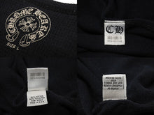Load image into Gallery viewer, CHROME HEARTS クロムハーツ オールド サーマル ロングスリーブTシャツ ダブルCHクロス ブラック レッド ホワイト サイズL 美品 中古 4b004707
