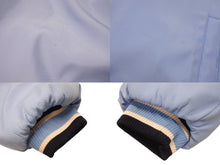 画像をギャラリービューアに読み込む, DADA SUPREME ダダシュプリーム ロゴ刺繍 ダウンジャケット シェル ブルー ホワイト サイズXL 美品 中古 4b004710