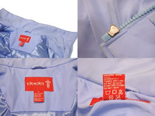 画像をギャラリービューアに読み込む, DADA SUPREME ダダシュプリーム ロゴ刺繍 ダウンジャケット シェル ブルー ホワイト サイズXL 美品 中古 4b004710
