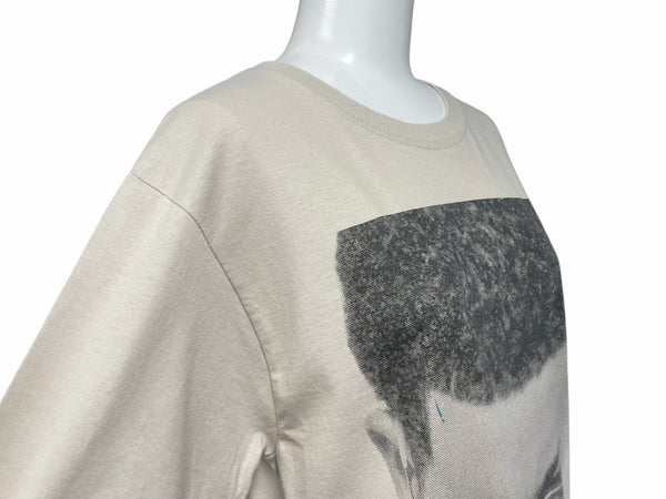 Drake ドレイク 両面プリント RAP TEES HIP HOP ラップT 半袖Ｔシャツ 希少 コットン ベージュ 美品 中古 4b004712