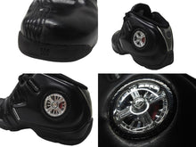 画像をギャラリービューアに読み込む, 希少 DADA SUPREME ダダ シュプリーム spinner1 ハイカットスニーカー DA1610008 ブラック シルバー サイズ27.5cm 美品 中古 4b004715