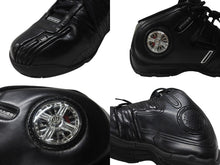 画像をギャラリービューアに読み込む, 希少 DADA SUPREME ダダ シュプリーム spinner1 ハイカットスニーカー DA1610008 ブラック シルバー サイズ27.5cm 美品 中古 4b004715