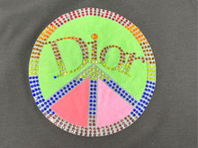 画像をギャラリービューアに読み込む, 極美品 Christian Dior クリスチャンディオール タンクトップ 5P16155973 サイズ38 ピースマーク ラインストーン ガリアーノ期 中古 4b004717