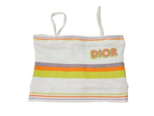 Load image into Gallery viewer, Dior ディオール キャミソール キッズ メッシュ Diorロゴ コットン エラスタン サイズ4A 美品 中古 4b004718