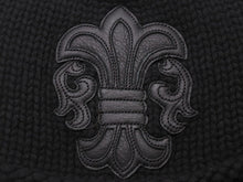 Load image into Gallery viewer, 極美品 CHROME HEARTS クロムハーツ BEANIE CASH BS FLARE BSフレアパッチ ビーニー ニットキャップ 310215-B ブラック 中古 4b004721