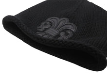 Load image into Gallery viewer, 極美品 CHROME HEARTS クロムハーツ BEANIE CASH BS FLARE BSフレアパッチ ビーニー ニットキャップ 310215-B ブラック 中古 4b004721