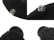 Load image into Gallery viewer, 極美品 CHROME HEARTS クロムハーツ BEANIE CASH BS FLARE BSフレアパッチ ビーニー ニットキャップ 310215-B ブラック 中古 4b004721