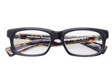 Load image into Gallery viewer, CHROME HEARTS クロムハーツ 伊達メガネ SPLAT-A サイズ55□17 -143 BSフレア シルバー925 ブラック 鼈甲カラー レンズ無し 美品 中古 4b004722