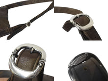 Load image into Gallery viewer, CHROME HEARTS クロムハーツ メールバッグ ショルダーバッグ ガンスリンガー ダガージップ レザー シルバー925 カモフラ柄 美品 中古 4b004723