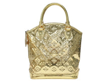 Load image into Gallery viewer, 極美品 LOUIS VUITTON ルイヴィトン ロックイット モノグラム ミロワール ハンドバッグ ゴールド M95450 中古 4b004725