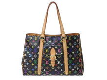 Load image into Gallery viewer, LOUIS VUITTON ルイヴィトン オーレリアGM トートバッグ M40101 モノグラム マルチカラー ブラック 村上隆 美品 中古 4b004726