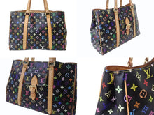 Load image into Gallery viewer, LOUIS VUITTON ルイヴィトン オーレリアGM トートバッグ M40101 モノグラム マルチカラー ブラック 村上隆 美品 中古 4b004726