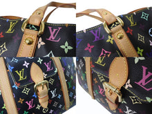 Load image into Gallery viewer, LOUIS VUITTON ルイヴィトン オーレリアGM トートバッグ M40101 モノグラム マルチカラー ブラック 村上隆 美品 中古 4b004726