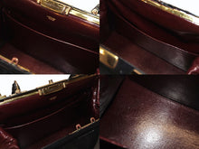 画像をギャラリービューアに読み込む, HERMES エルメス ヴィンテージ STEEL VANITY BAG サック マレット スティール バニティ ハンドバッグ ボックスカーフ ブラック ゴールド金具 美品 中古 4b004728