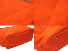 Load image into Gallery viewer, CHANEL シャネル パリビアリッツGM トートバッグ ハンドバッグ 11番台 ネオンオレンジ シルバー金具 美品 中古 4b004729