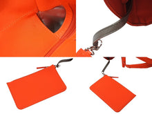 Load image into Gallery viewer, CHANEL シャネル パリビアリッツGM トートバッグ ハンドバッグ 11番台 ネオンオレンジ シルバー金具 美品 中古 4b004729