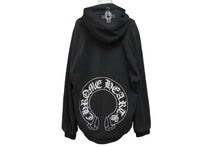 画像をギャラリービューアに読み込む, CHROME HEARTS クロムハーツ Old Horseshoe Pullover Hoodie ホースシュー プルオーバーパーカー チャコール サイズXL 良品 中古 4b004732