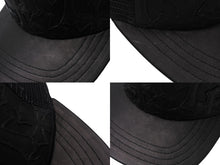 Load image into Gallery viewer, CHROME HEARTS クロムハーツ セメタリークロスパッチ トラッカーキャップ ONE SIZE レザー シルバー925 ブラック 美品 中古 4b004734