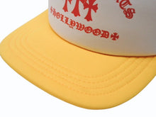 Load image into Gallery viewer, 極美品 CHROME HEARTS クロムハーツ セメタリークロス トラッカー メッシュキャップ ONE SIZE クロスボールボタン イエロー 中古 4b004735