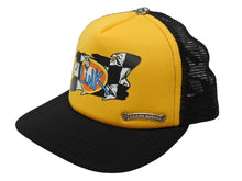 画像をギャラリービューアに読み込む, 新品未使用 CHROME HEARTS クロムハーツ MATTY BOY マッティボーイ LiNK トラッカー メッシュキャップ ONE SIZE イエロー ブラック 中古 4b004737
