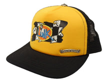 Load image into Gallery viewer, 極美品 CHROME HEARTS クロムハーツ MATTY BOY マッティボーイ LiNK トラッカー メッシュキャップ ONE SIZE イエロー ブラック 中古 4b004738
