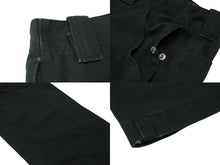 Load image into Gallery viewer, CHROME HEARTS クロムハーツ コットンパンツ サイズ34 クロスボールボタン ホースシュー シルバー925 グリーン 美品 中古 4b004742
