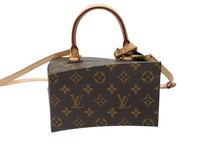 Load image into Gallery viewer, 新品同様 LOUIS VUITTON ルイヴィトン ツイステッドボックス 2WAYバッグ M40275 フランクゲーリー ブラウン ゴールド 中古 4b004746