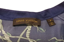 画像をギャラリービューアに読み込む, 極美品 LOUIS VUITTON ルイヴィトン 16SS パンサー シルク パジャマシャツ キムジョーンズ期 シルク ネイビー サイズS 中古 4b004747