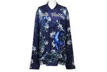 画像をギャラリービューアに読み込む, 極美品 LOUIS VUITTON ルイヴィトン 16SS パンサー シルク パジャマシャツ キムジョーンズ期 シルク ネイビー サイズS 中古 4b004747