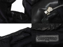 Load image into Gallery viewer, CHROME HEARTS クロムハーツ STIFF スティッフ レザーダウンベスト サイズXS クロスボール ダガージップ ラムレザー ブラック 美品 中古 4b004748