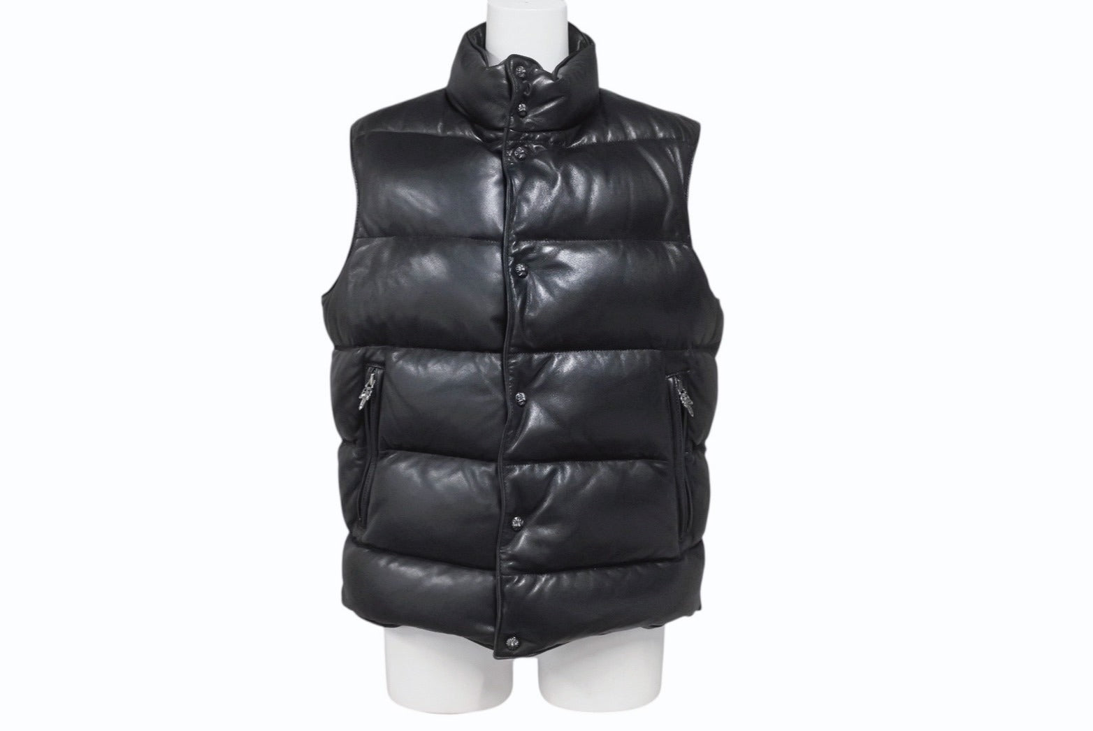 CHROME HEARTS クロムハーツ STIFF スティッフ レザーダウンベスト