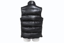 Load image into Gallery viewer, CHROME HEARTS クロムハーツ STIFF スティッフ レザーダウンベスト サイズXS クロスボール ダガージップ ラムレザー ブラック 美品 中古 4b004748
